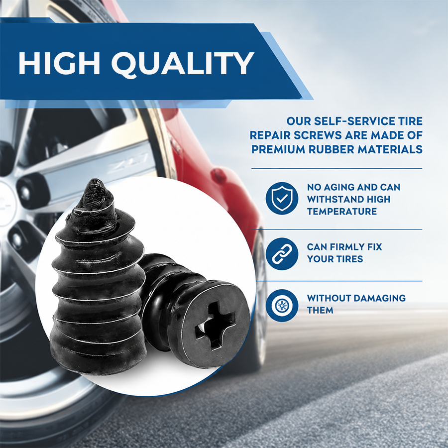 🔥 Last Day 50% OFF 🔥 Self-Sealing Tire Repair Rubber Nails Kit with 2 Sizes
