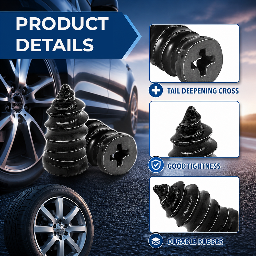 🔥 Last Day 50% OFF 🔥 Self-Sealing Tire Repair Rubber Nails Kit with 2 Sizes