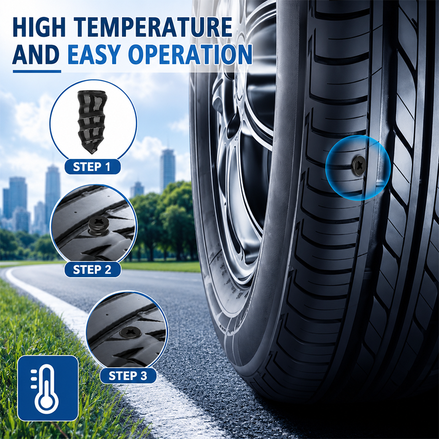 🔥 Last Day 50% OFF 🔥 Self-Sealing Tire Repair Rubber Nails Kit with 2 Sizes