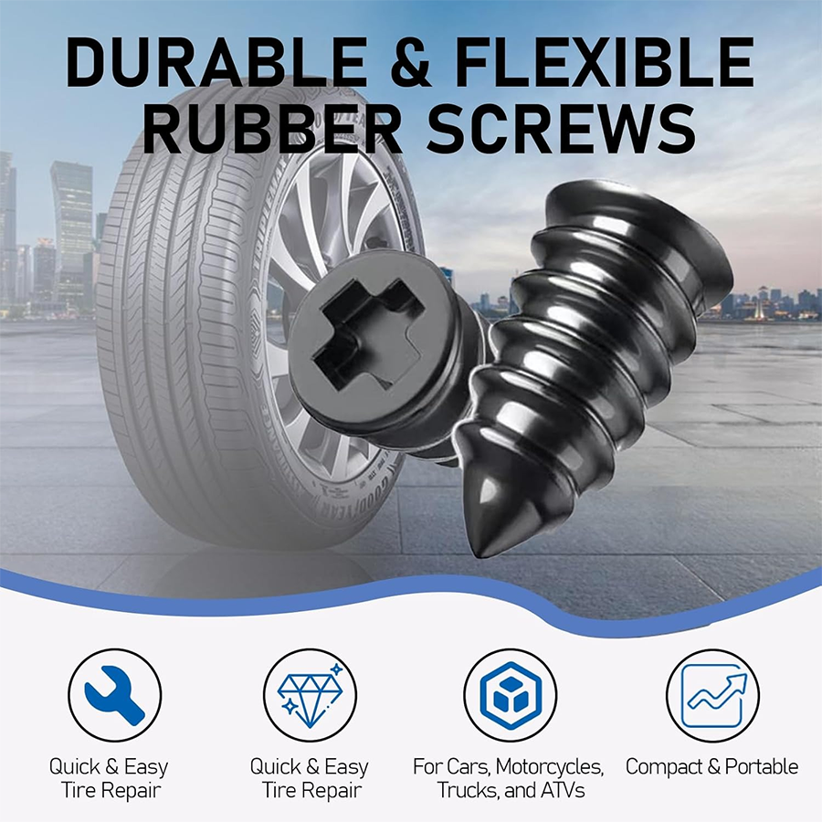 🔥 Last Day 50% OFF 🔥 Self-Sealing Tire Repair Rubber Nails Kit with 2 Sizes