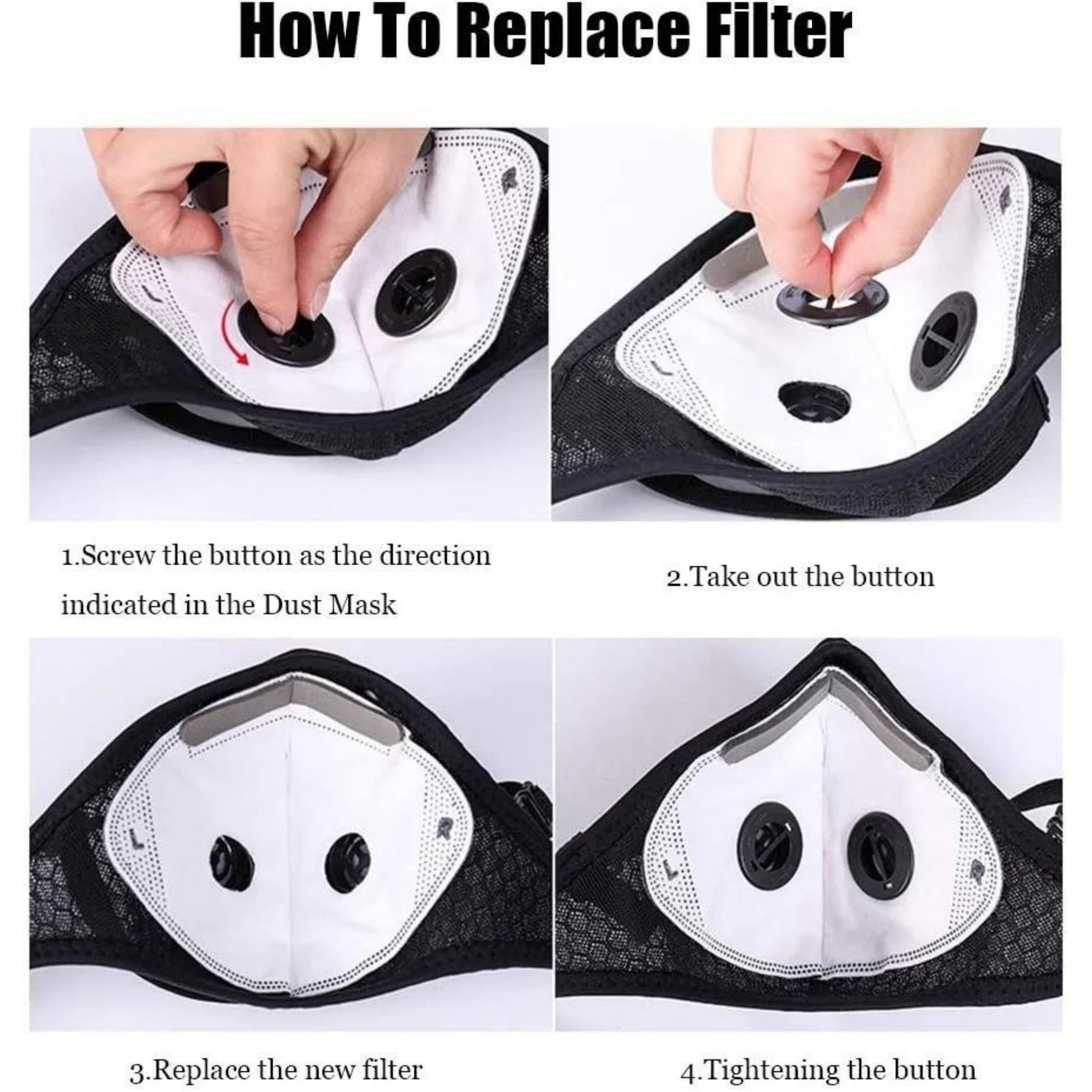 💖Reusable Carbon Filter Dust Mask – Built for Active Lifestyles