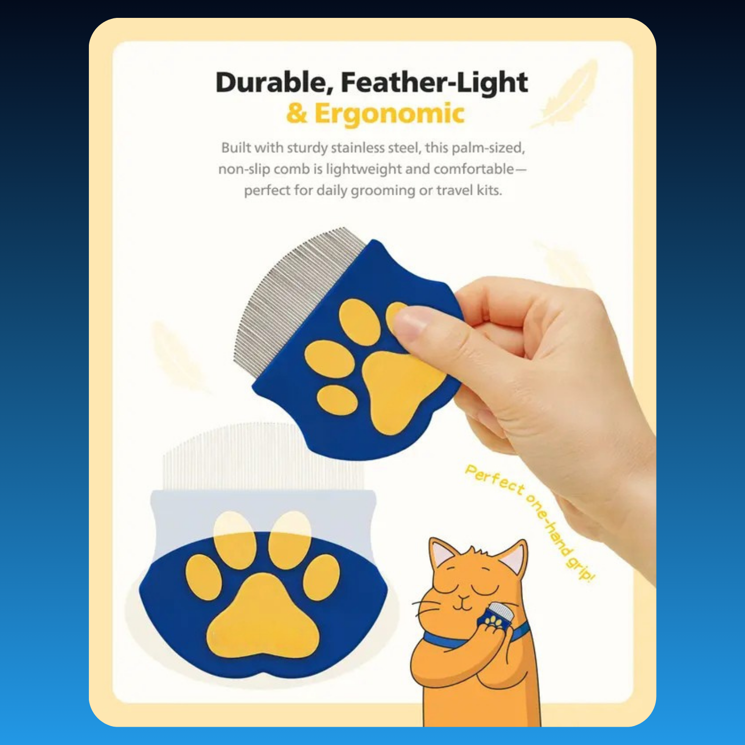⚡️50% OFF – Final Hours! 😻 Facial Comb for Cats and Dogs