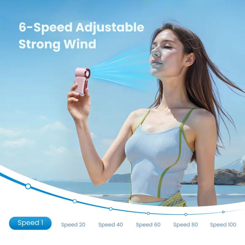 🔥 50% OFF Today! 16900 RPM Turbo Handheld Fan ❄️ Pocket-Sized AC (10-Hr Battery)