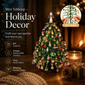 Mini Tabletop DIY Beaded Christmas Tree Craft Kit | Handmade Holiday Home Decor