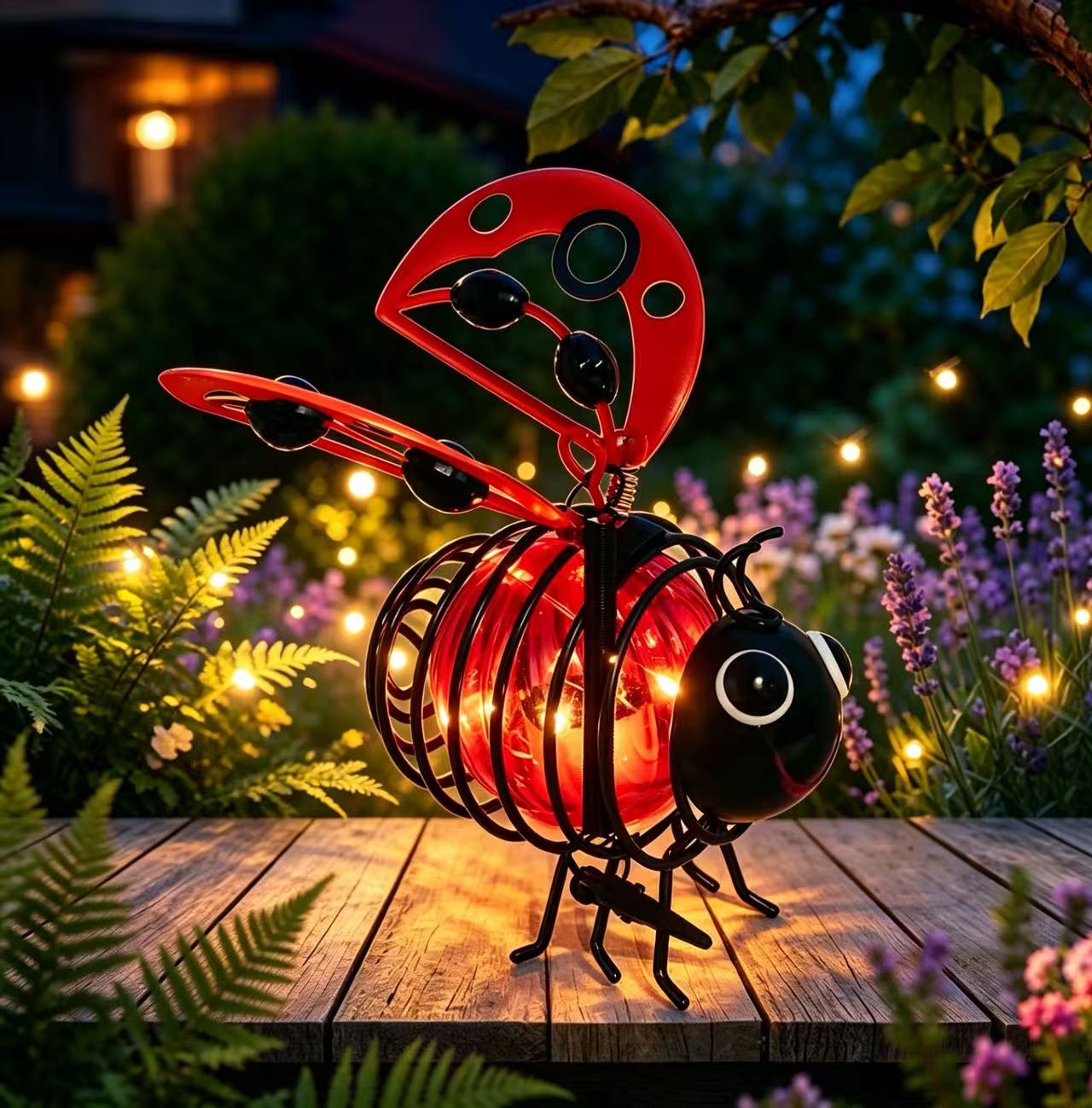 🌙🍃🪴 LIMITED-TIME 50% OFF! Hanging Solar Bee Light – Warm Amber Glow, Flicker-Free, Perfect for Garden Parties, Camping, or Kids’ Rooms – Spread Joy Day and Night 🌞🌜