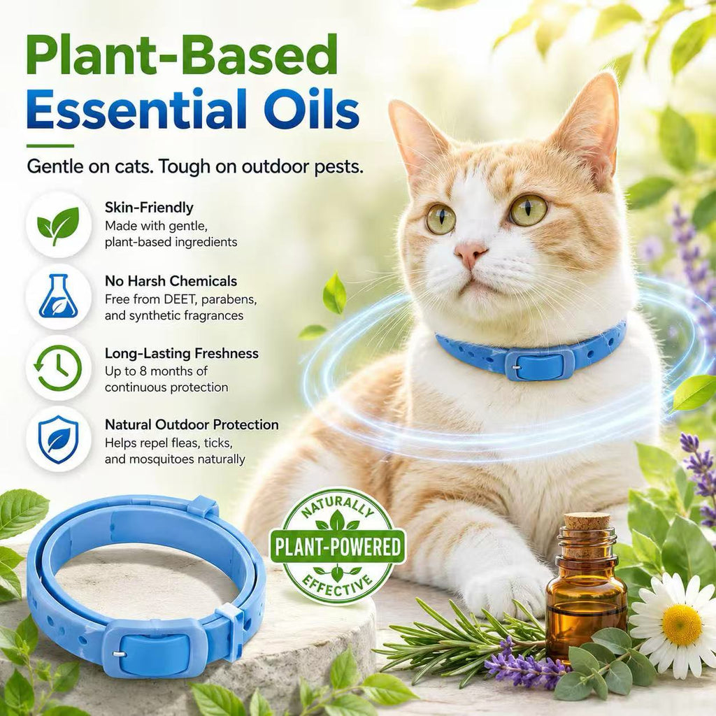 Natural Essential Oil Pet Pest Repellent Collar