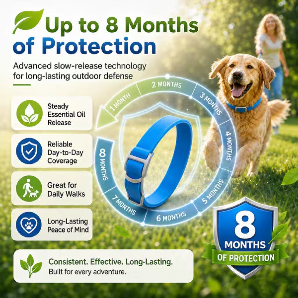 Natural Essential Oil Pet Pest Repellent Collar