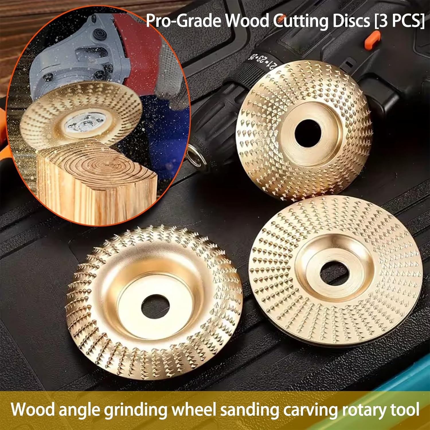 🎁 Buy 1 Get 2 Free 🛠️ 3PCS Wood Carving Disc Set