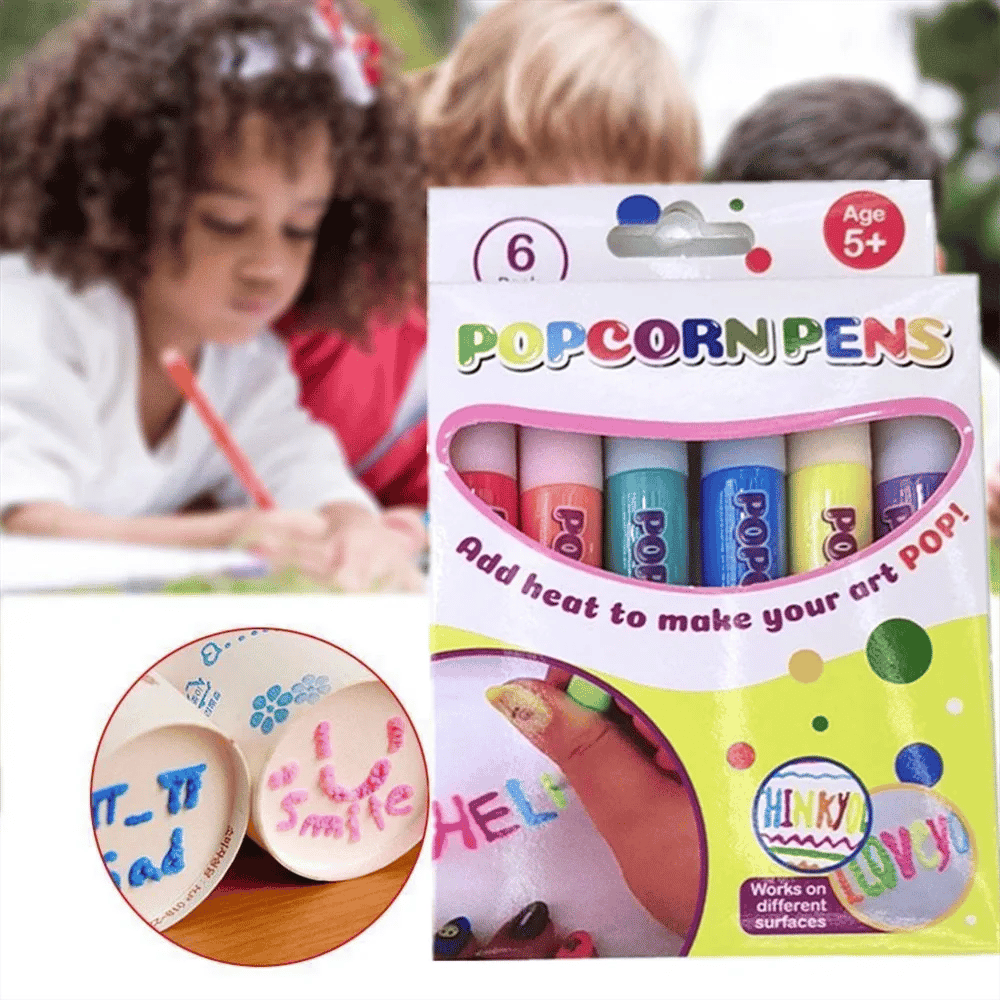 🖍️ Christmas Hot Sale 49% OFF🎁Magic Puffy Bubble Pens, Heat Activated Popcorn Pens DIY 3D Art Marker for Kids Crafts