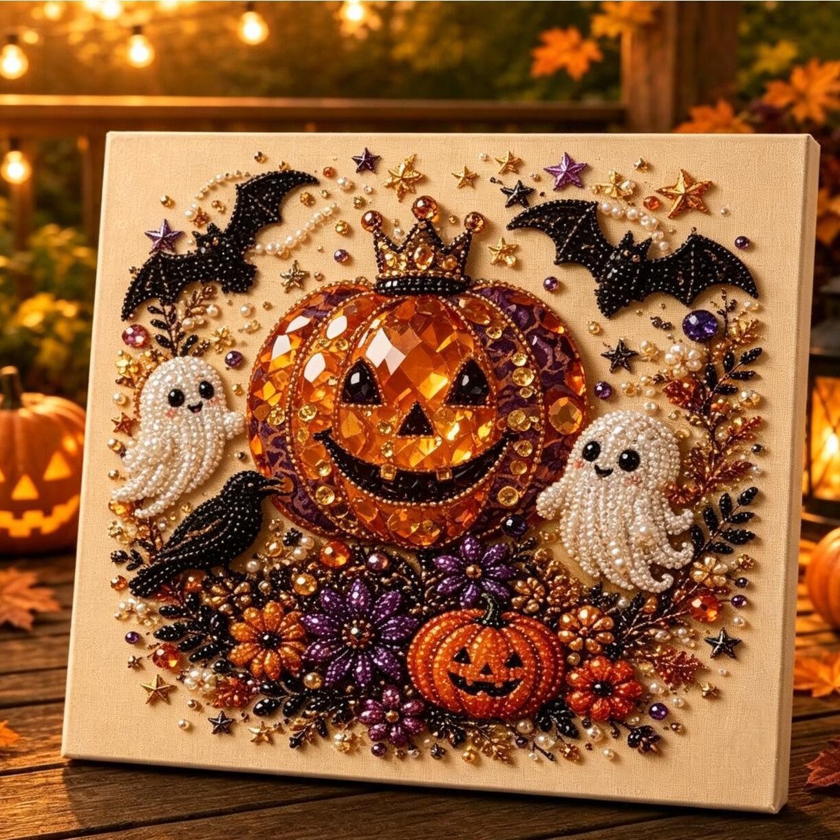 🔥 Last Day 49% OFF – 👻✨ Halloween Pearl Art DIY Kit – Turn Tiny Pearls into Spooky-Cute Magic (📦Buy 2 Free Shipping)