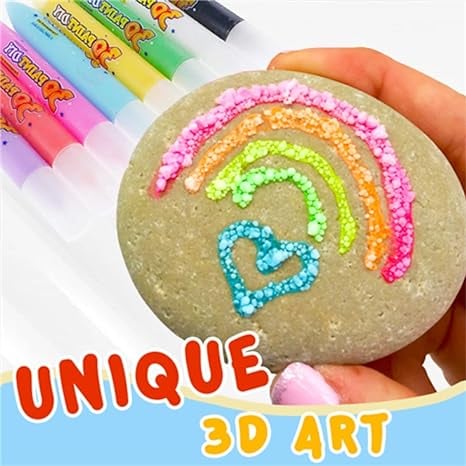 🖍️ Christmas Hot Sale 49% OFF🎁Magic Puffy Bubble Pens, Heat Activated Popcorn Pens DIY 3D Art Marker for Kids Crafts
