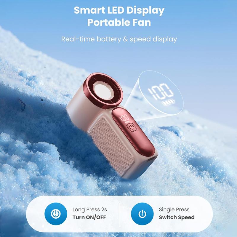 🔥 50% OFF Today! 16900 RPM Turbo Handheld Fan ❄️ Pocket-Sized AC (10-Hr Battery)