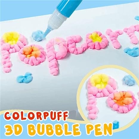 🖍️ Christmas Hot Sale 49% OFF🎁Magic Puffy Bubble Pens, Heat Activated Popcorn Pens DIY 3D Art Marker for Kids Crafts