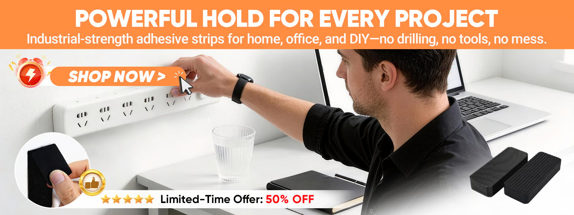 🚨 FINAL CALL: 40% OFF Ends In Minutes! ⏰Stop ruining your walls. Get industrial-grade strength for 40% less before we sell out. Deal expires soon! 💨