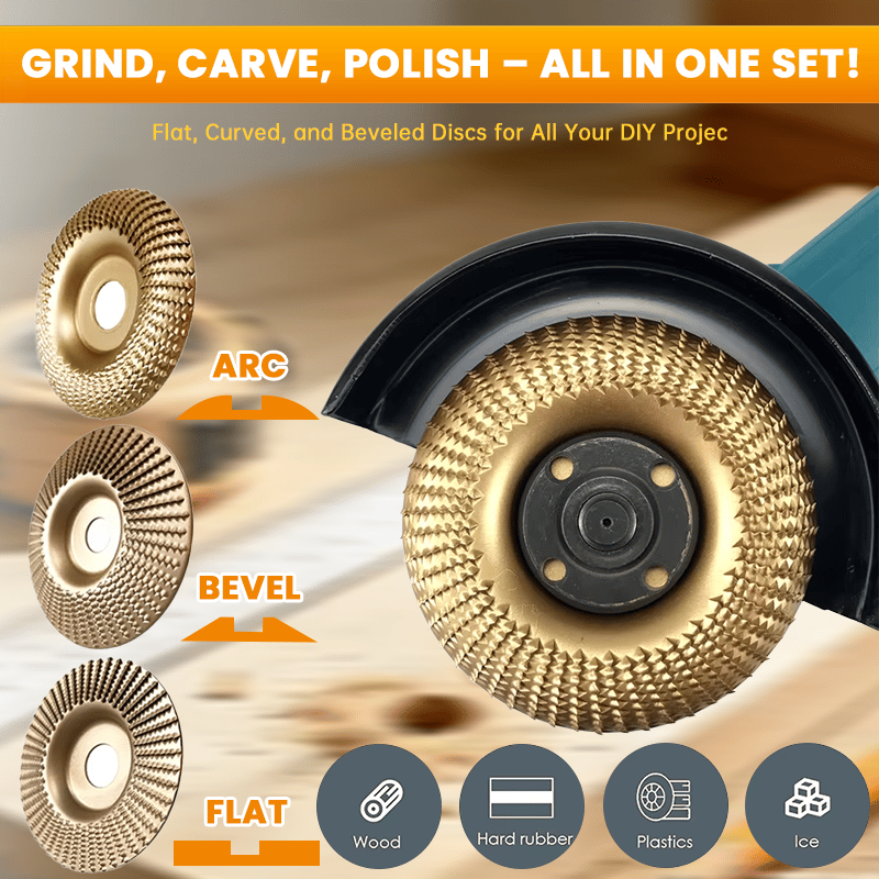 🎁 Buy 1 Get 2 Free 🛠️ 3PCS Wood Carving Disc Set