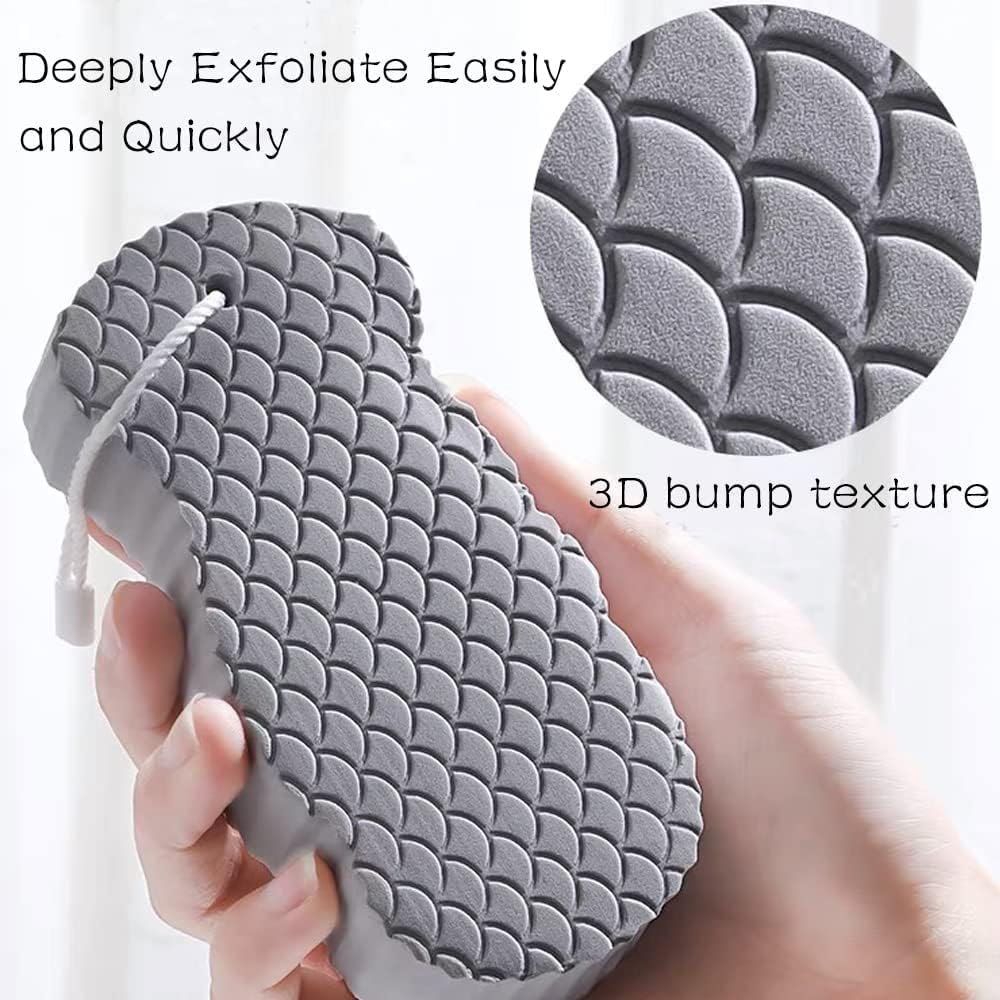 Buy 1 Get 1 FREE 🎁！✨ Say Goodbye to Rough Skin! 3D Painless Exfoliating Sponge 🛁