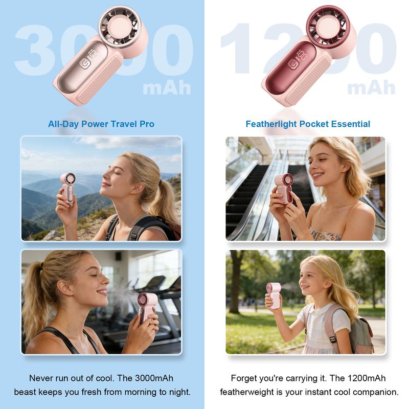 🔥 50% OFF Today! 16900 RPM Turbo Handheld Fan ❄️ Pocket-Sized AC (10-Hr Battery)