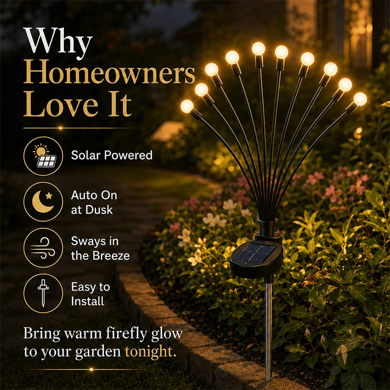 🌟 BUY 2 GET 1 FREE | Magical Dancing Solar Firefly Lights ✨