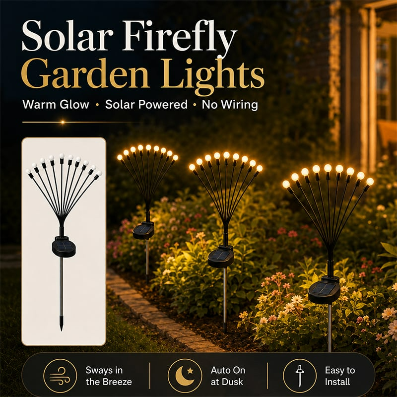 🌟 BUY 2 GET 1 FREE | Magical Dancing Solar Firefly Lights ✨