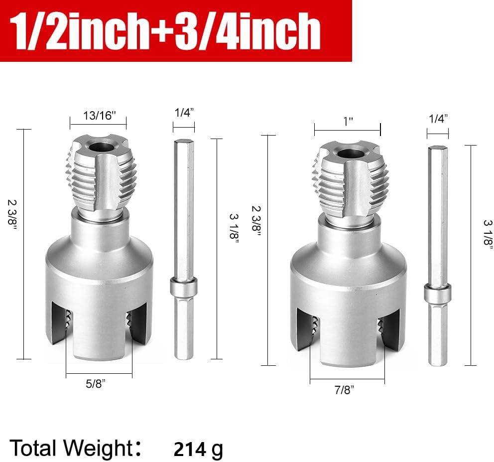 2026 New Upgrade🔥 - Pipe Tapping and Threading Tool |🔧 Dual-Specification Compatible