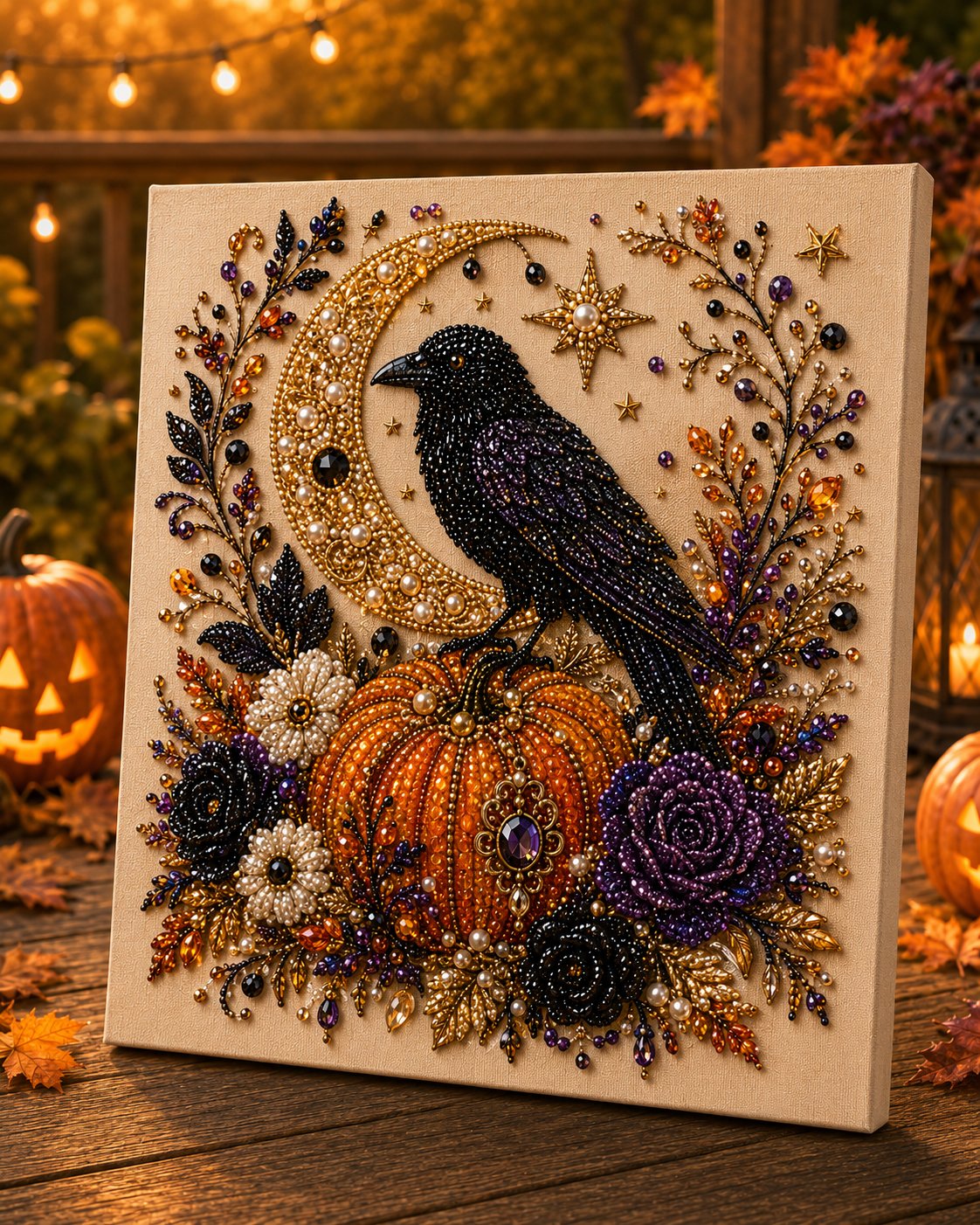 🔥 Last Day 49% OFF – 👻✨ Halloween Pearl Art DIY Kit – Turn Tiny Pearls into Spooky-Cute Magic (📦Buy 2 Free Shipping)