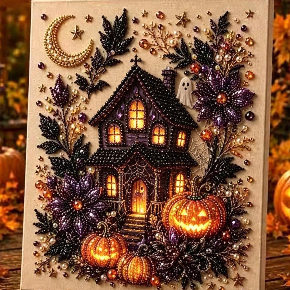 🔥 Last Day 49% OFF – 👻✨ Halloween Pearl Art DIY Kit – Turn Tiny Pearls into Spooky-Cute Magic (📦Buy 2 Free Shipping)