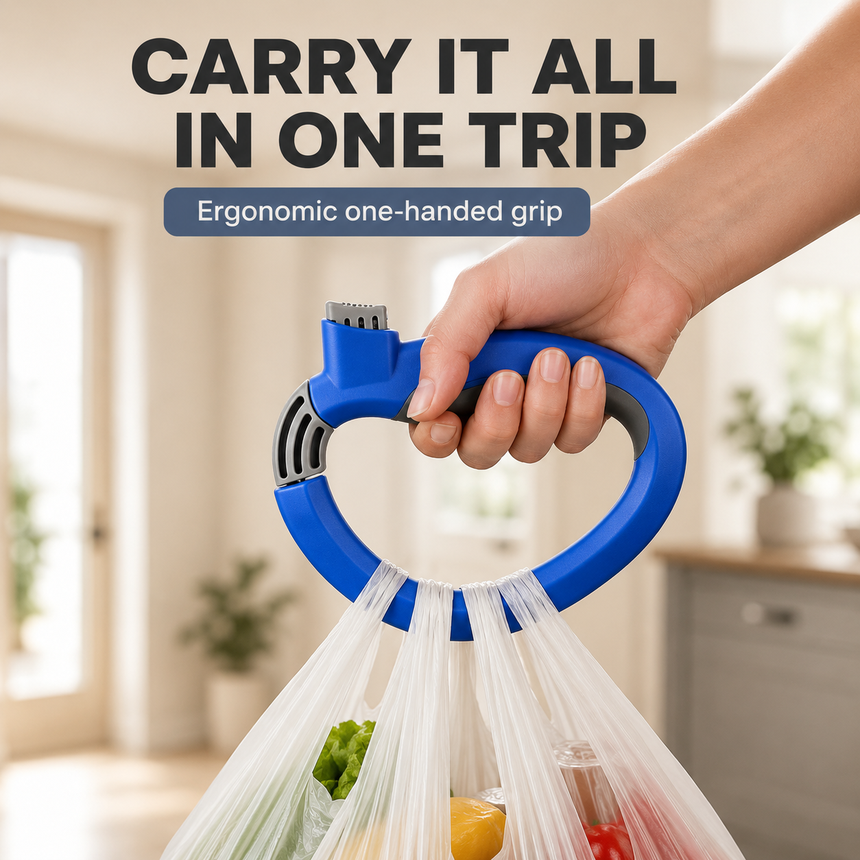Grocery Bag Carrier Holder