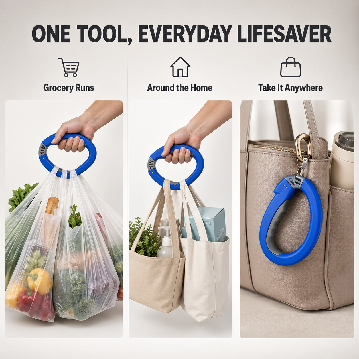 Grocery Bag Carrier Holder