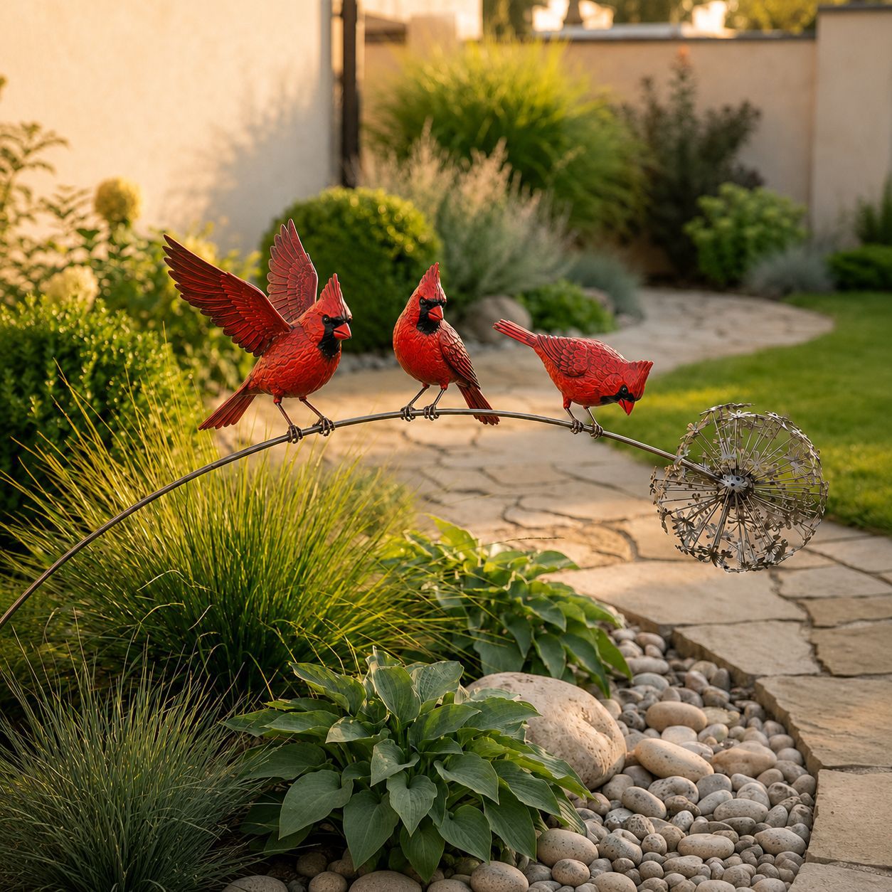 🔥 Last Day 50% OFF 🔥🕊️Robin Memorial Garden Stake – “Loved Ones Are Near”
