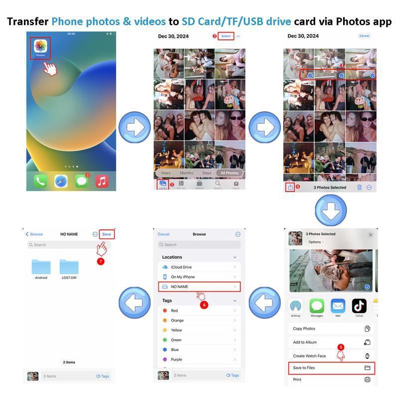 🔥 [Buy 1 Get 1 FREE]! 5-in-1 Dual Port Card Reader for iPhone & USB-C ⚡️
