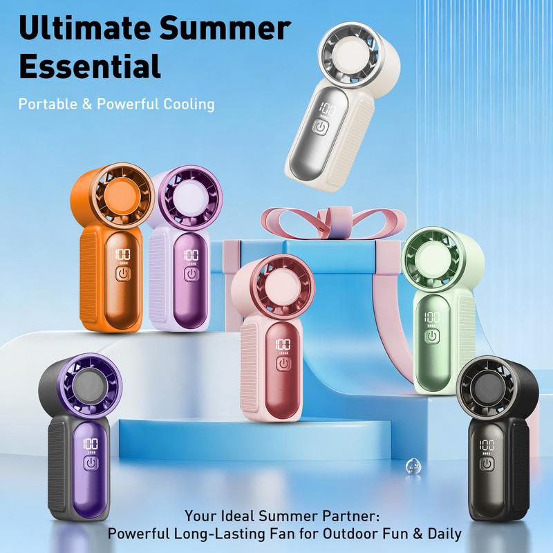 🔥 50% OFF Today! 16900 RPM Turbo Handheld Fan ❄️ Pocket-Sized AC (10-Hr Battery)