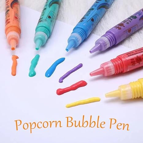 🖍️ Christmas Hot Sale 49% OFF🎁Magic Puffy Bubble Pens, Heat Activated Popcorn Pens DIY 3D Art Marker for Kids Crafts