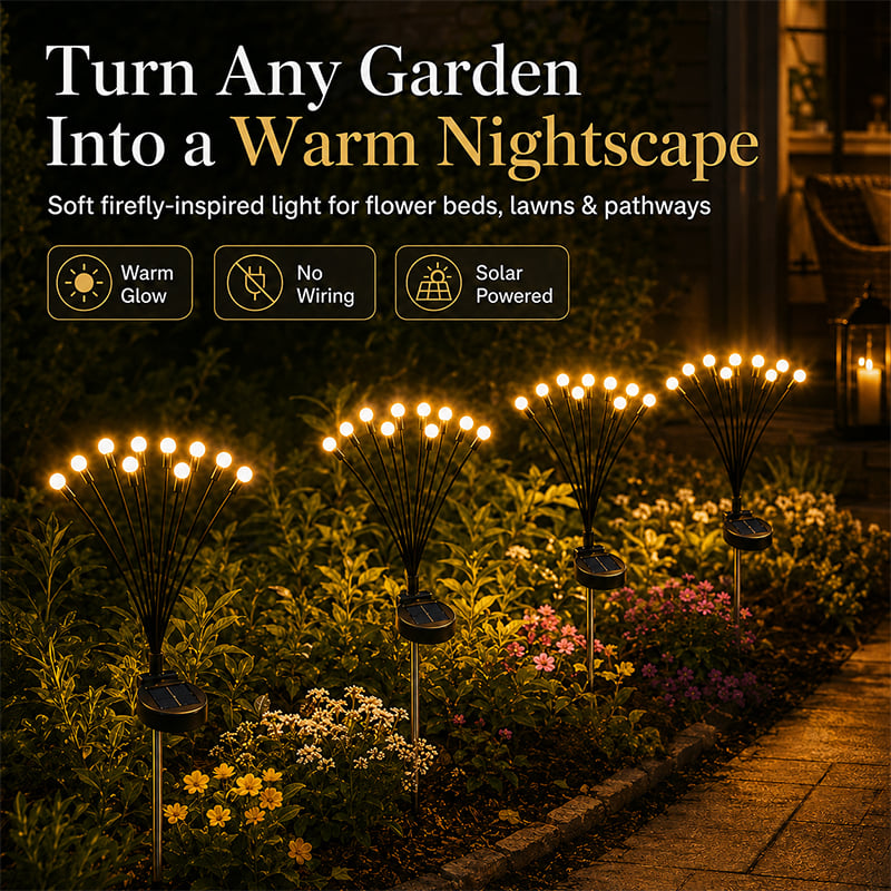 🌟 BUY 2 GET 1 FREE | Magical Dancing Solar Firefly Lights ✨