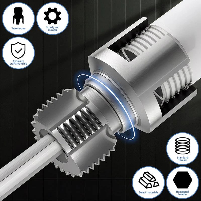 2026 New Upgrade🔥 - Pipe Tapping and Threading Tool |🔧 Dual-Specification Compatible