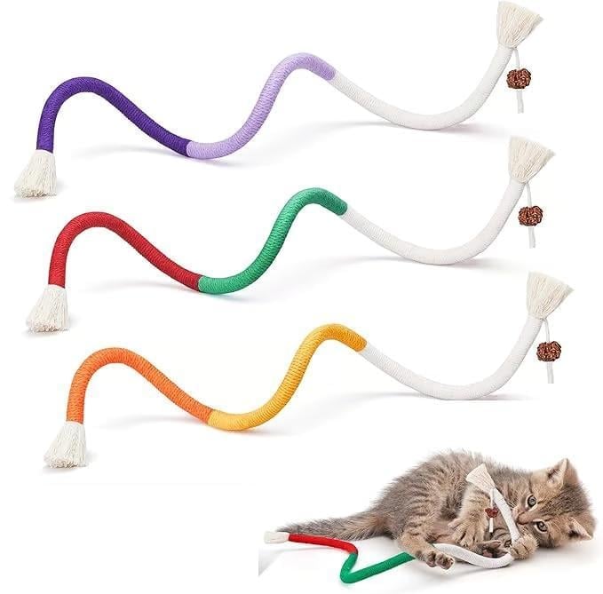 😻Catnip Chew Rope Toy – Natural, Safe Tooth Cleaner for Indoor Cats