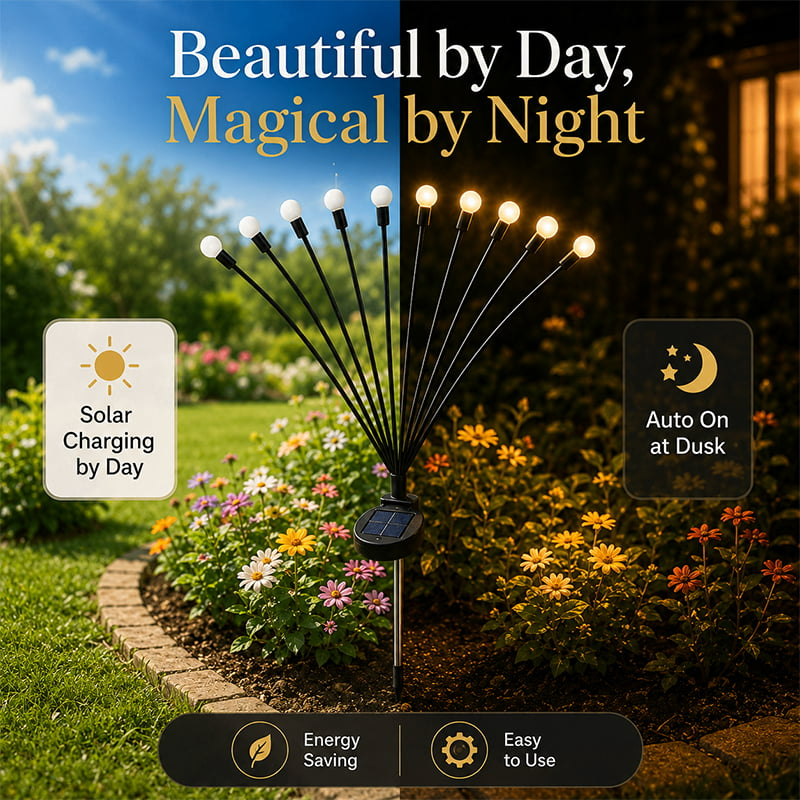 🌟 BUY 2 GET 1 FREE | Magical Dancing Solar Firefly Lights ✨