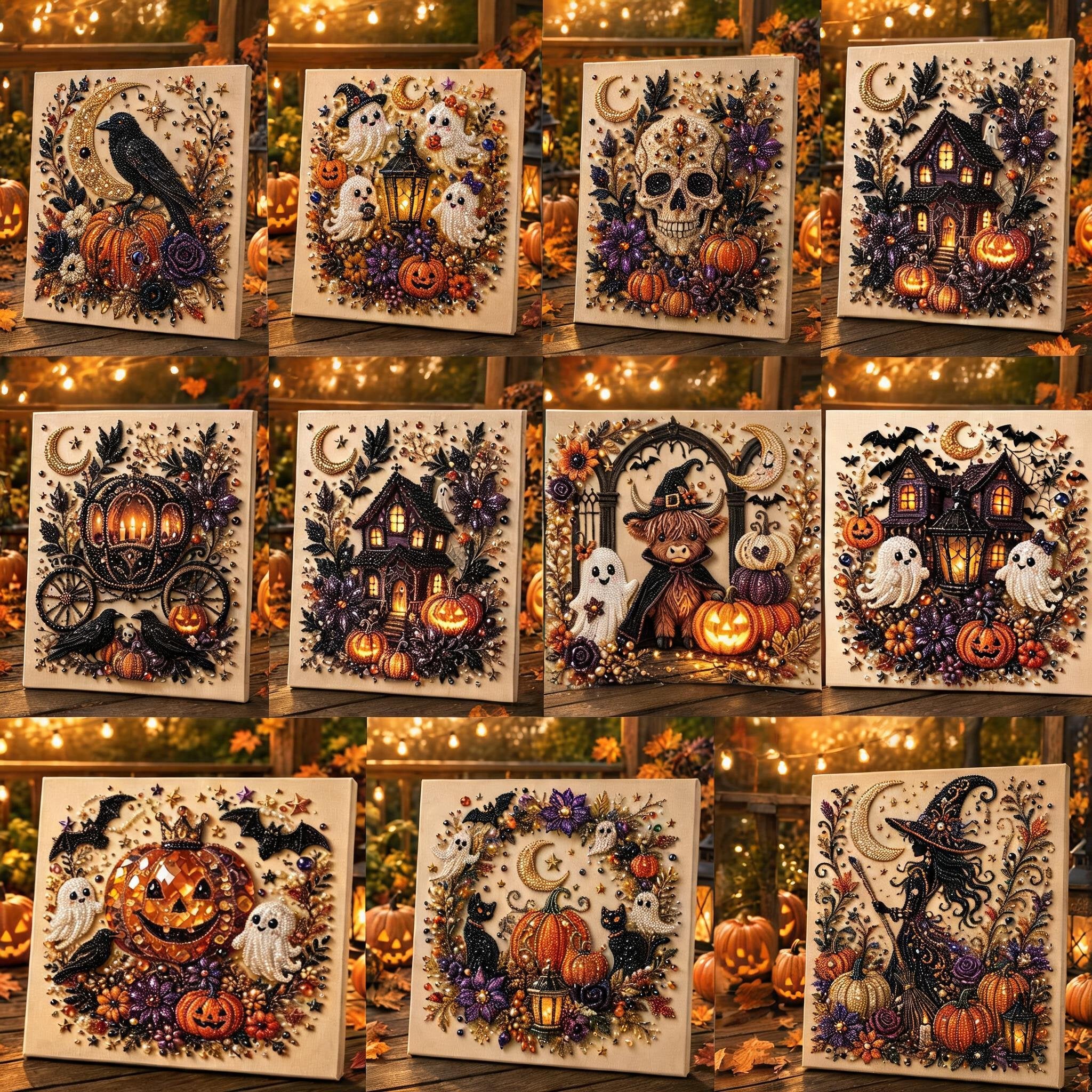 🔥 Last Day 49% OFF – 👻✨ Halloween Pearl Art DIY Kit – Turn Tiny Pearls into Spooky-Cute Magic (📦Buy 2 Free Shipping)