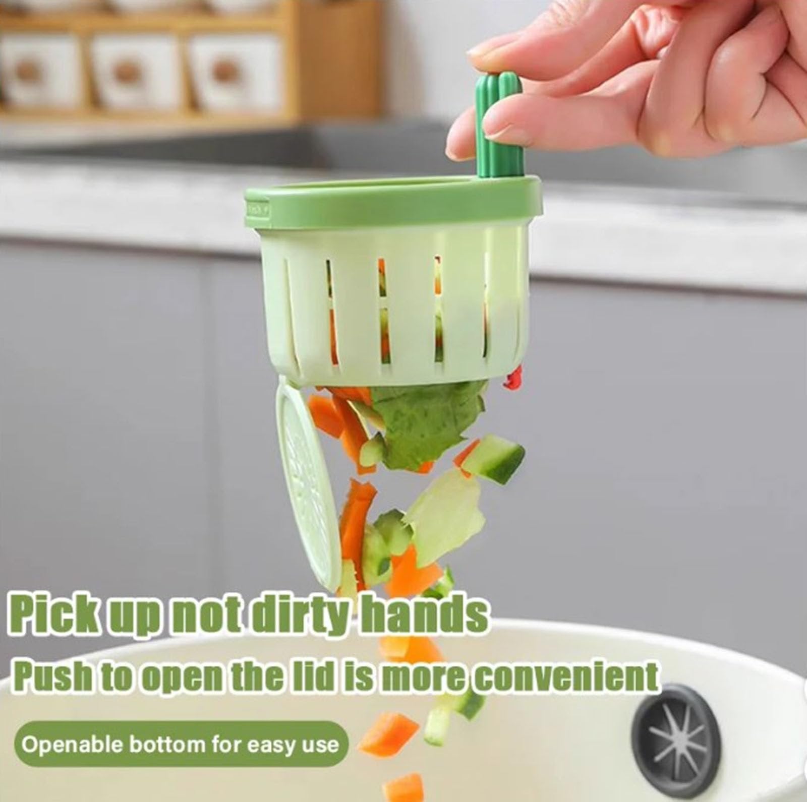 💥50% OFF – Final Hours!💥 One press to dump, zero touch to clean! 🌵 Keep your hands dry and your sink sparkling. ✨