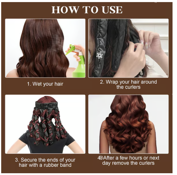 💥Flash Sale 49% OFF! 💥Sleep-in hairband Heat-free curling tongs🧑‍🦱🥰