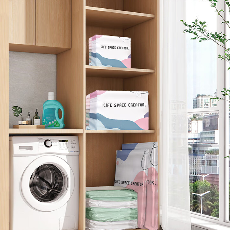 Buy 1 Get 1 FREE ⏳ No-Pump Large Vacuum Compression Bags 🏡 Maximize Your Space NOW! 🚀💨