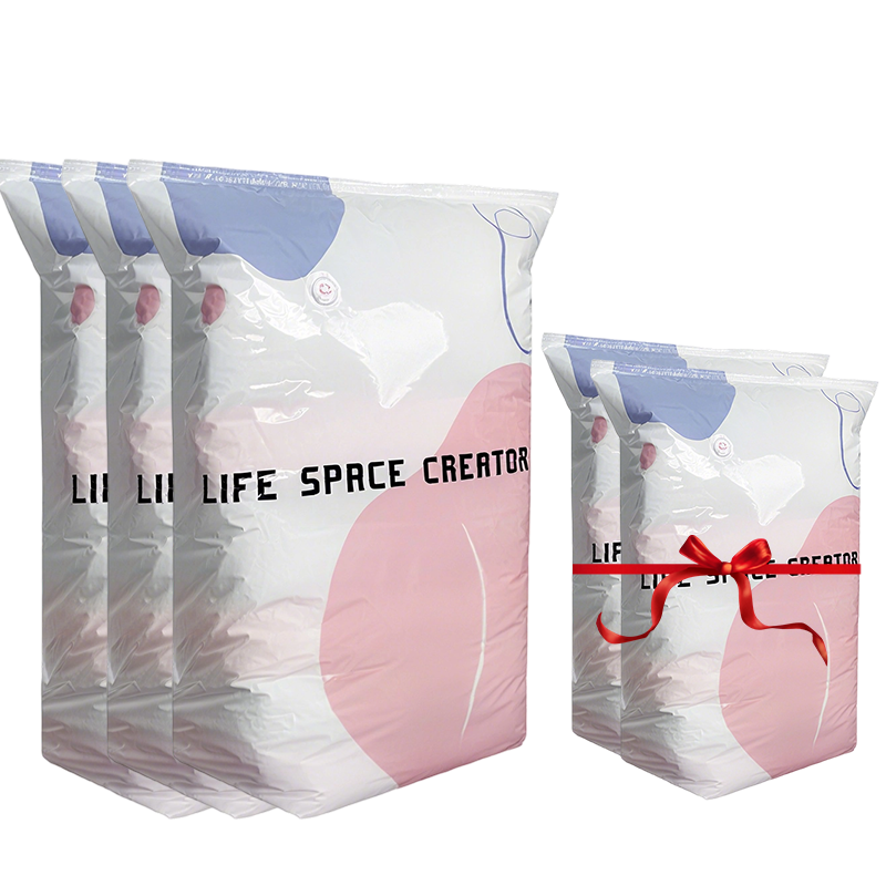Buy 1 Get 1 FREE ⏳ No-Pump Large Vacuum Compression Bags 🏡 Maximize Your Space NOW! 🚀💨
