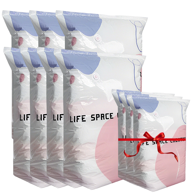 Buy 1 Get 1 FREE ⏳ No-Pump Large Vacuum Compression Bags 🏡 Maximize Your Space NOW! 🚀💨