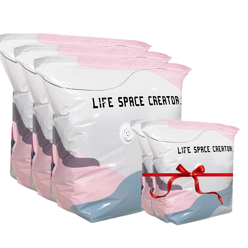 Buy 1 Get 1 FREE ⏳ No-Pump Large Vacuum Compression Bags 🏡 Maximize Your Space NOW! 🚀💨