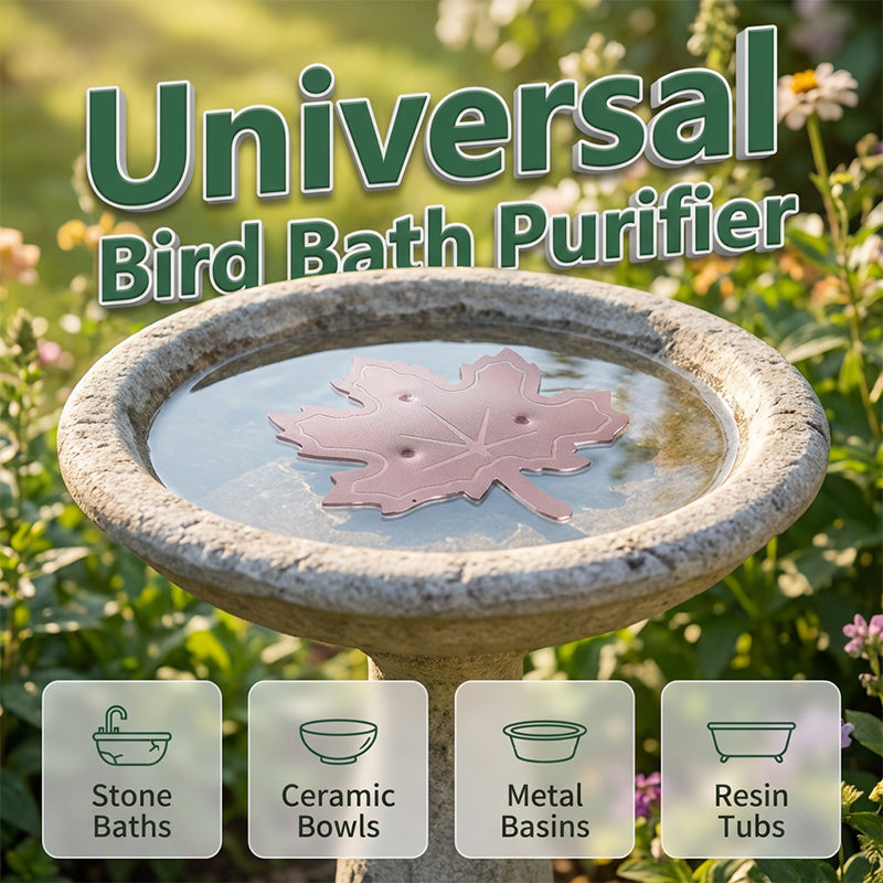 🔥Buy 1 Get 1 FREE!!💧Universal Bird Bath Purifier | Keep Water Crystal Clear & Algae-Free 🕊️