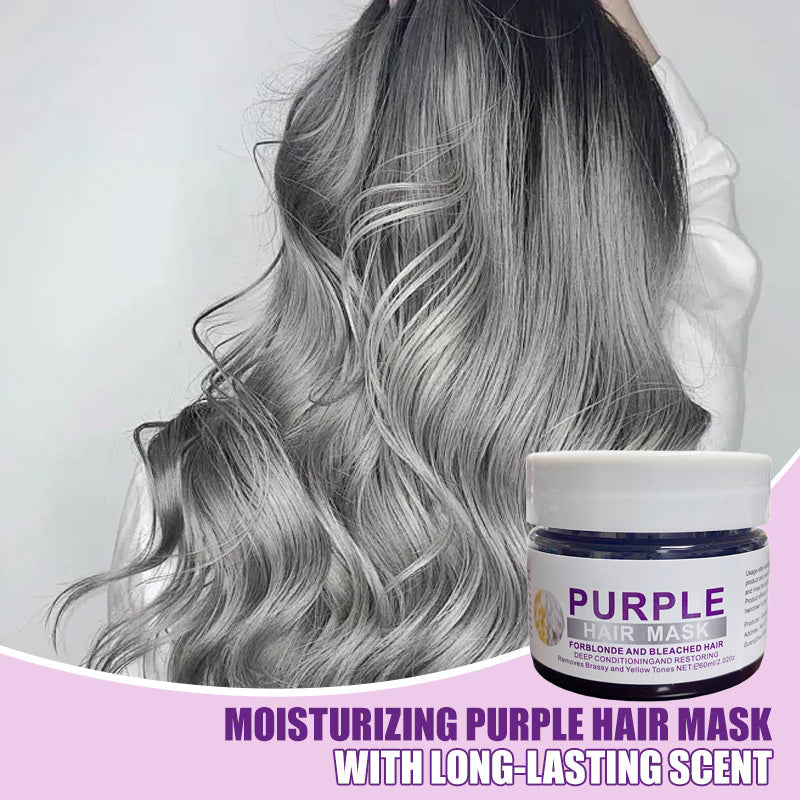 🎁 BUY 2 GET 1 FREE 💜 Banish Brassy Tones! Moisturizing Purple Hair Mask