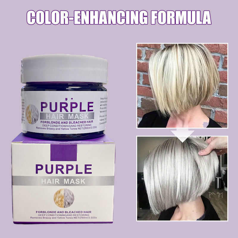 🎁 BUY 2 GET 1 FREE 💜 Banish Brassy Tones! Moisturizing Purple Hair Mask