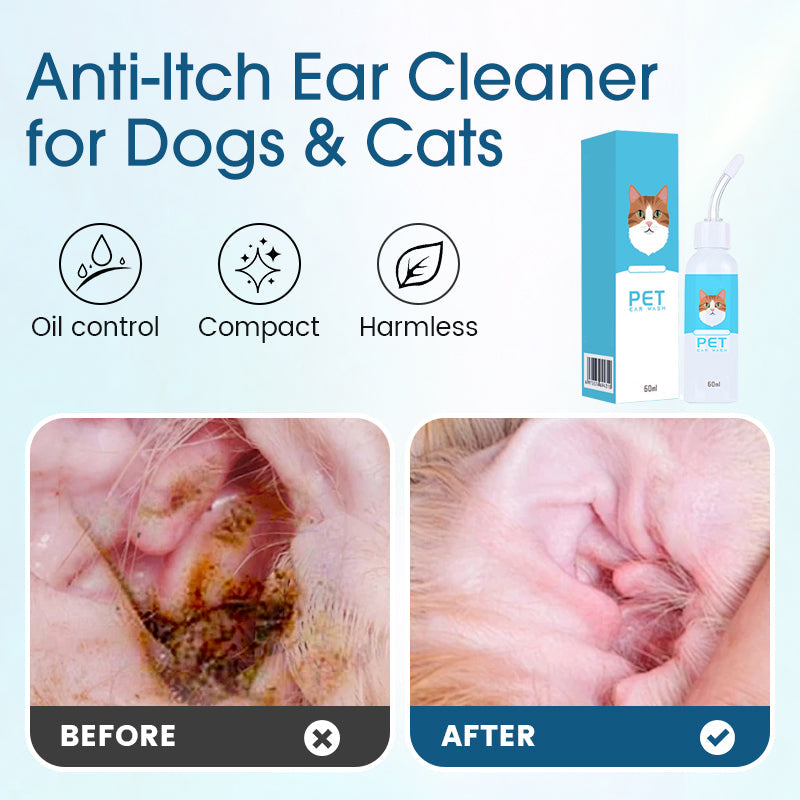 🔥 [Buy 2 Get 1 Free] Vet-Recommended Instant Relief Pet Anti-Itch Ear Cleaner 🐶🐱