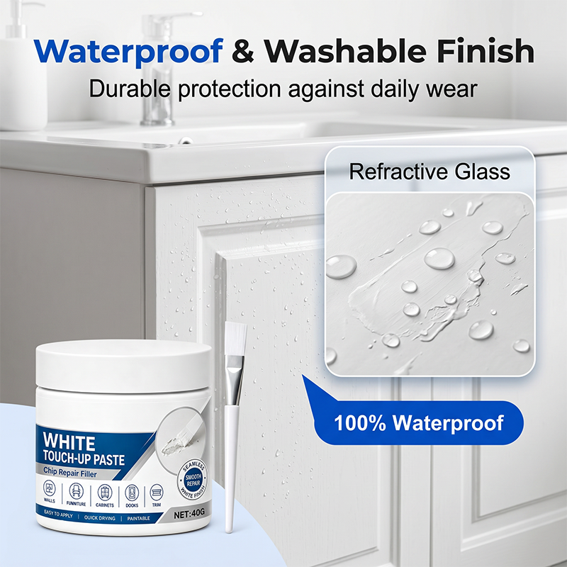 🎁 BUY 2 GET 1 FREE Today! | Magic White Furniture Touch-Up Paste (Built-in Brush)